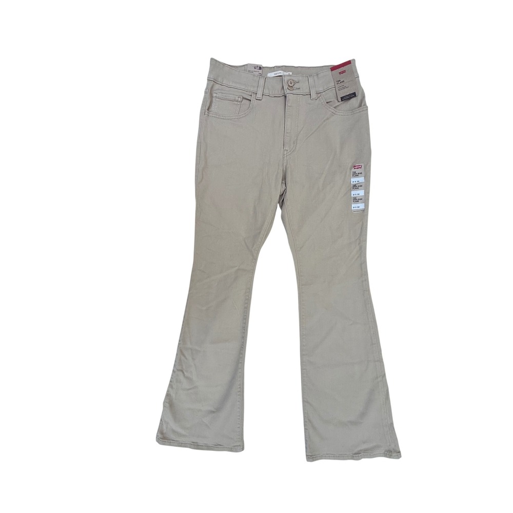 NWT Levis 726 High Rise Flare Khaki Slim Fit Size 31x32